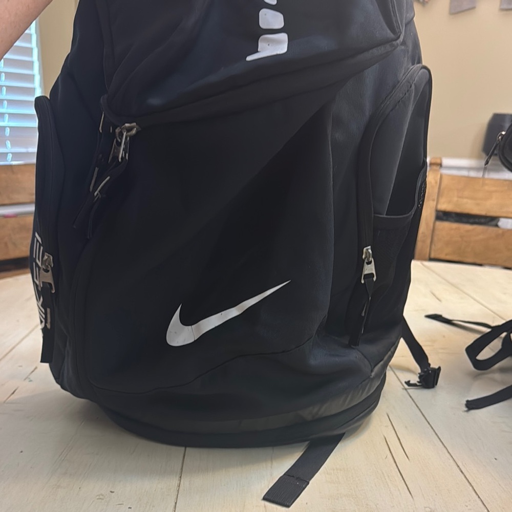 Nike Elite Black + White Basketball Backpack